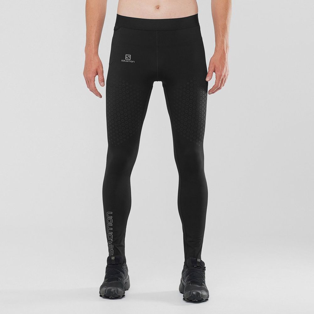 SALOMON EXO MOTION LONG Philippines - Men's Tights - Black | 360721-IZA